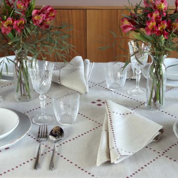 Anfa Red Linen Napkin