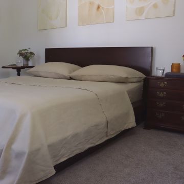 Camel Linen Sheet Set