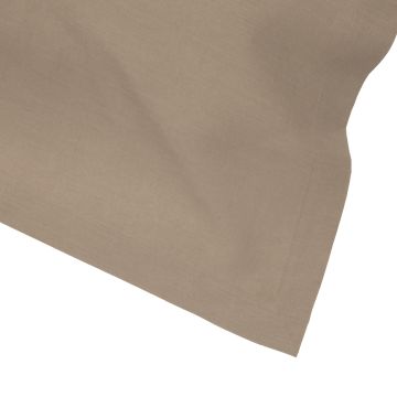 Coffee Brown Rectangular Linen Tablelcoth