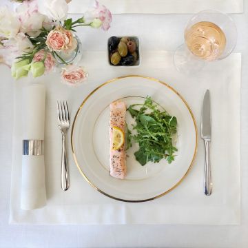 Ivory Linen Placemat
