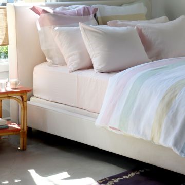 Cinta Pastel Stripe Linen Pillow Sham (Pair)