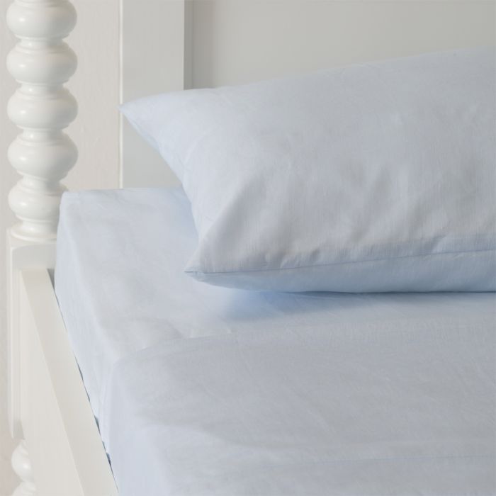 Light Blue Top Sheet Italian Linen