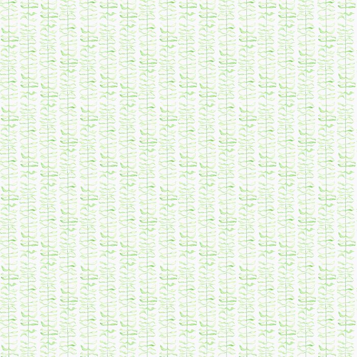 Leaf print green and white square linen tablecloth
