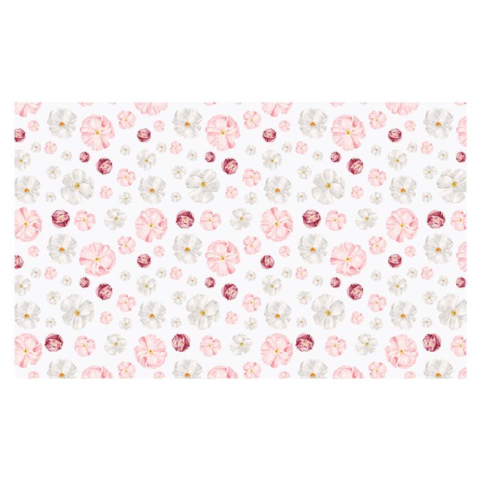 Poppy Floral Print Linen Tablecloth