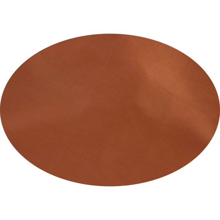 Sienna Orange Oval Linen Tablecloth