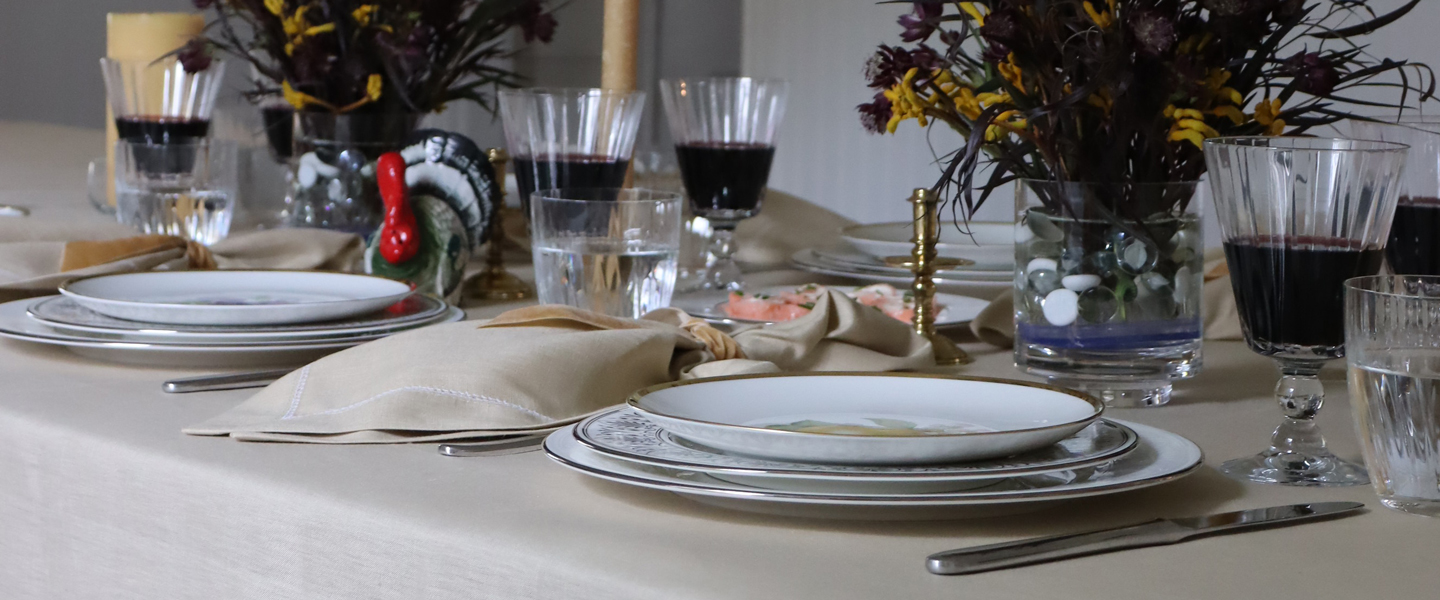 Camel Linen Tablecloth