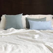 Ivory Cream Linen Bed Sheets<br> $340