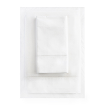 White Hemstitched Cotton Sheet Set <br> $440