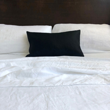White Italian Linen Sheets <br>$385